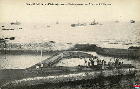 Société Minière d'Almagrera - Embarquement des Minerais à Villaricos